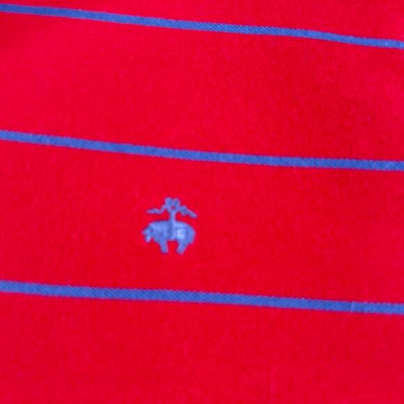 Brooks Brothers Performance Polo Shirt Men's XL Golf Resort Stripe Contrast Cuff - Picture 7 of 10